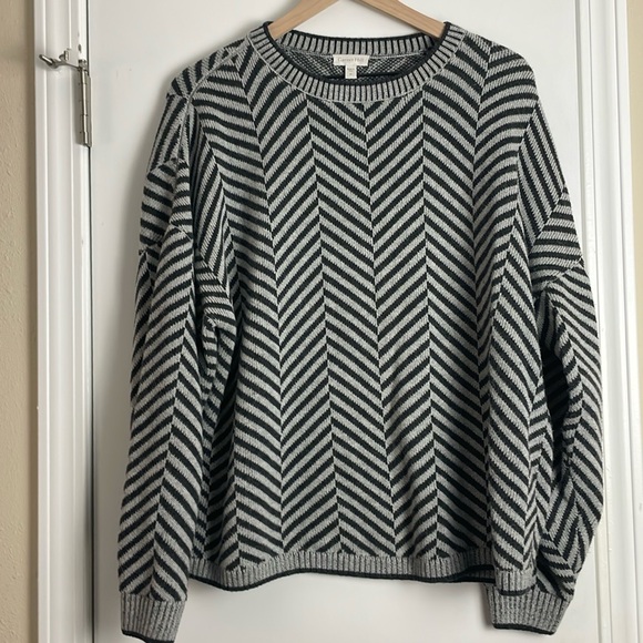 Garnet Hill Cotton/Alpaca Sweater - Picture 1 of 7